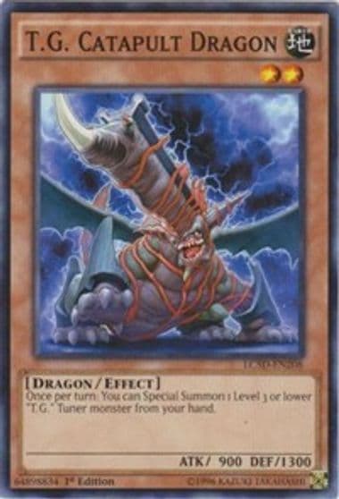 TG Catapult Dragon Legendary Collection 5D's Yu-Gi-Oh! card