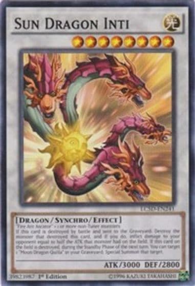 Sun Dragon Inti Legendary Collection 5D's Yu-Gi-Oh! card
