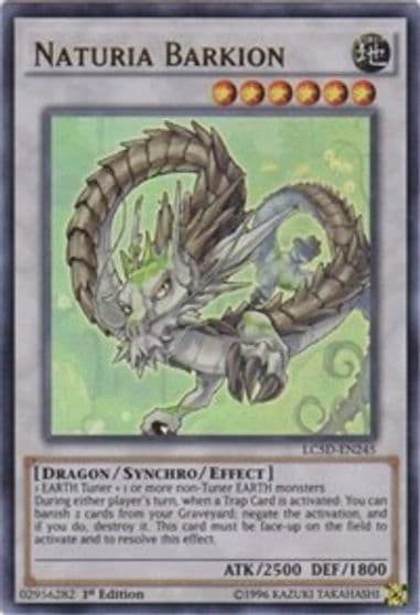 Naturia Barkion Legendary Collection 5D's Yu-Gi-Oh! card