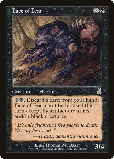 Face of Fear Odyssey Magic card
