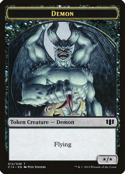 Demon 012 Zombie 016 Double Sided Token Commander 2014 Magic card