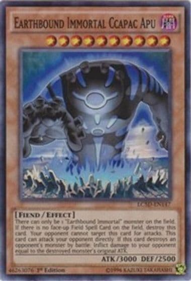 Earthbound Immortal Ccapac Apu Legendary Collection 5D's Yu-Gi-Oh! card