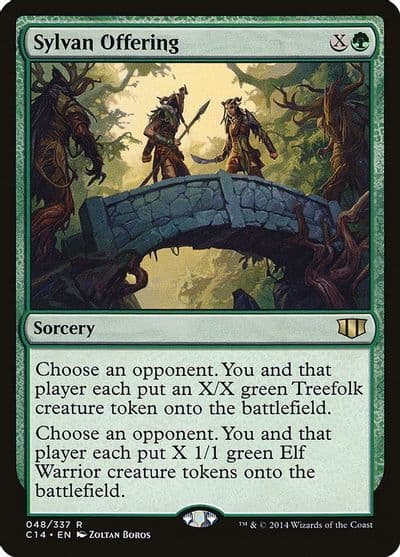 Sylvan Offering Commander 2014 Magic card
