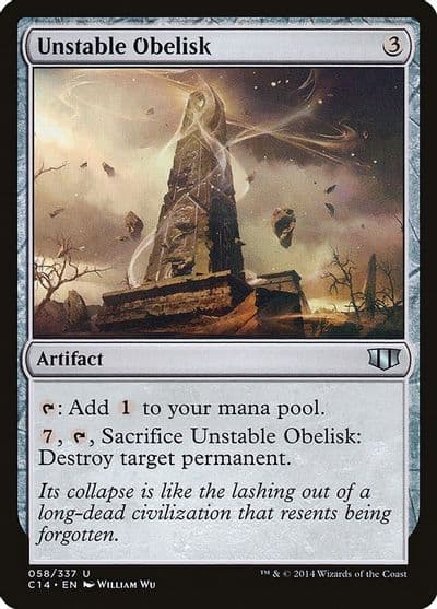 Unstable Obelisk Commander 2014 Magic card