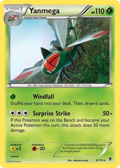 Yanmega XY - Phantom Forces Pokemon card