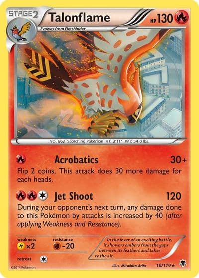 Talonflame XY - Phantom Forces Pokemon card