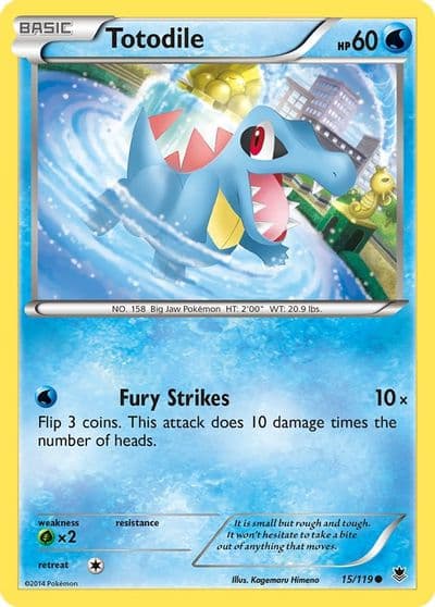 Totodile XY - Phantom Forces Pokemon card