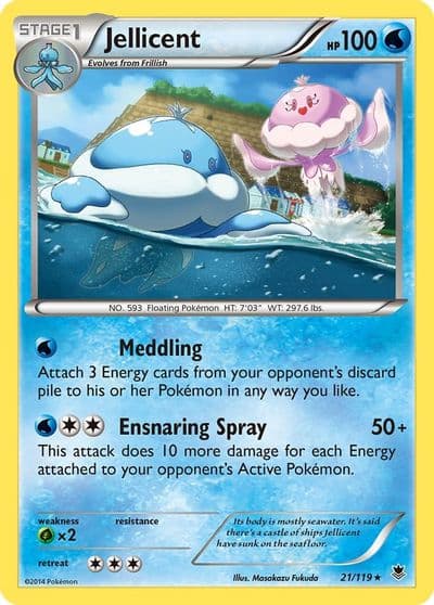 Jellicent XY - Phantom Forces Pokemon card