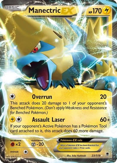 Manectric EX XY - Phantom Forces Pokemon card