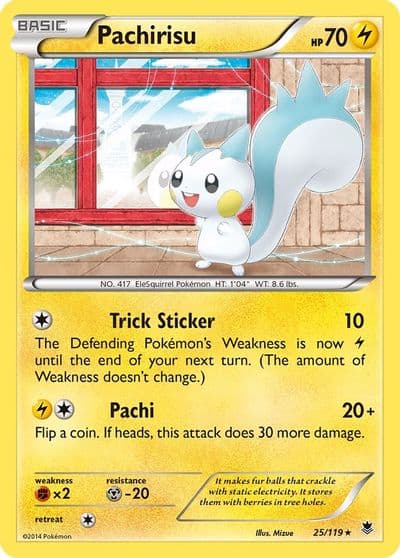 Pachirisu XY - Phantom Forces Pokemon card