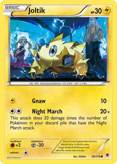 Joltik XY - Phantom Forces Pokemon card