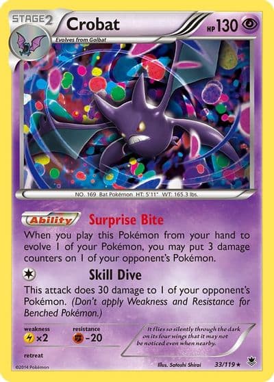 Crobat XY - Phantom Forces Pokemon card