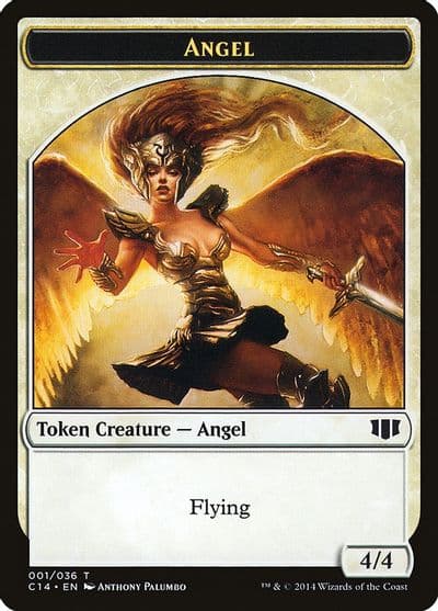 Angel Cat Double Sided Token Commander 2014 Magic card