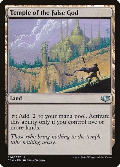 Temple of the False God Commander 2014 Magic card