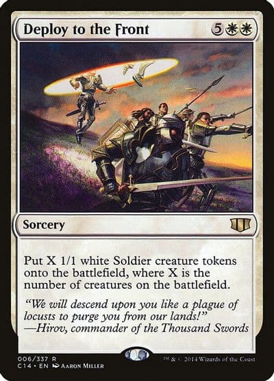 Deploy to the Front Commander 2014 Magic card
