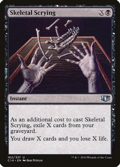Skeletal Scrying Commander 2014 Magic card