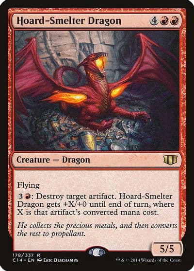 Hoard Smelter Dragon Commander 2014 Magic card