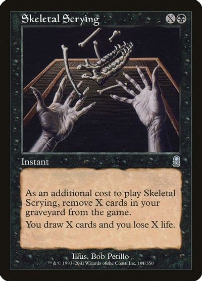 Skeletal Scrying Odyssey Magic card
