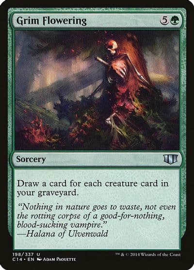 Grim Flowering Commander 2014 Magic card