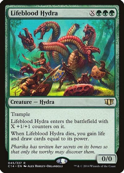 Lifeblood Hydra Commander 2014 Magic card