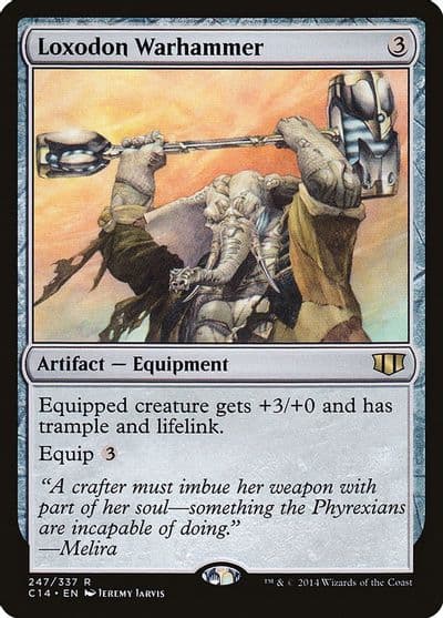 Loxodon Warhammer Commander 2014 Magic card