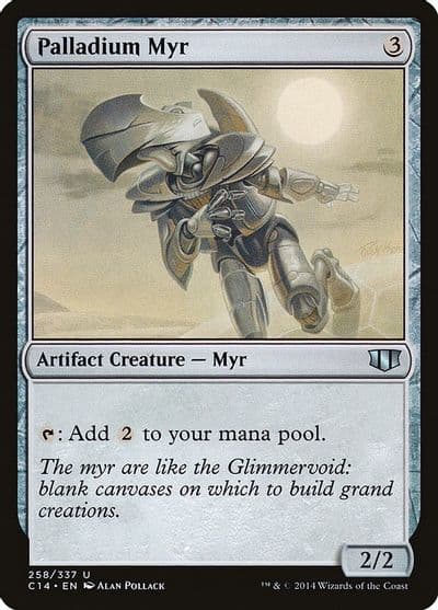 Palladium Myr Commander 2014 Magic card