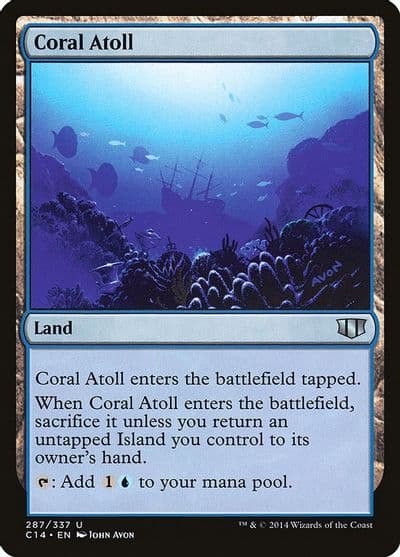 Coral Atoll Commander 2014 Magic card