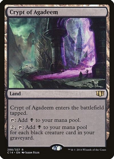 Crypt of Agadeem Commander 2014 Magic card
