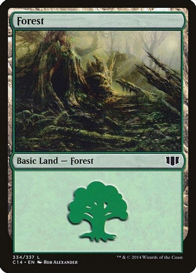 Forest 334 Commander 2014 Magic card