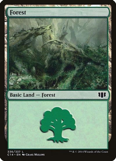 Forest 336 Commander 2014 Magic card