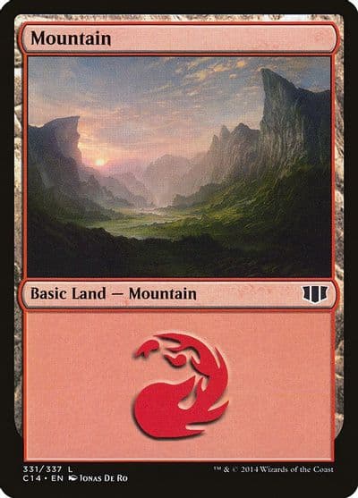 Mountain 331 Commander 2014 Magic card