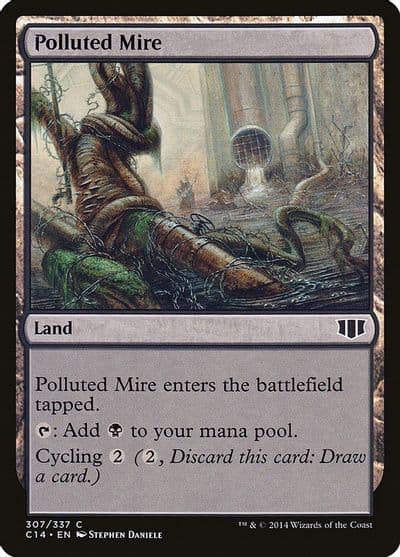 Polluted Mire Commander 2014 Magic card