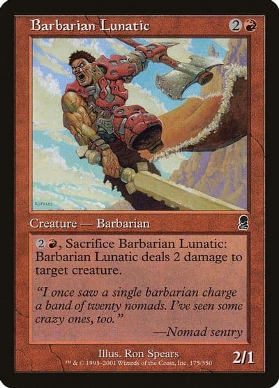Barbarian Lunatic Odyssey Magic card