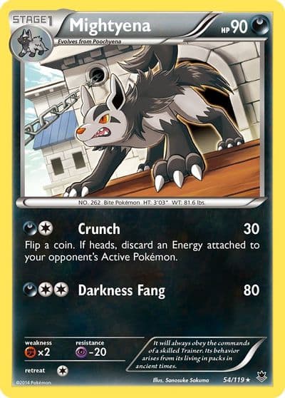 Mightyena XY - Phantom Forces Pokemon card