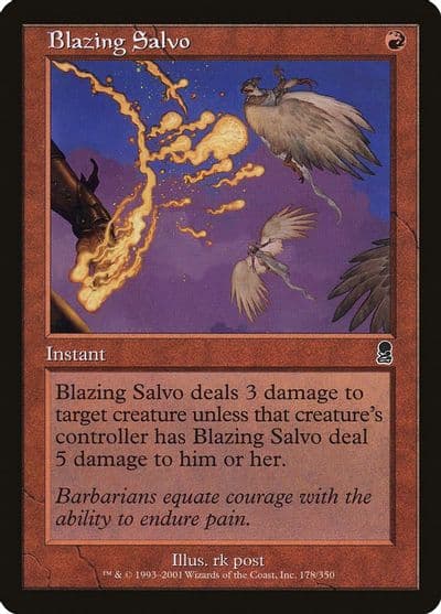 Blazing Salvo Odyssey Magic card