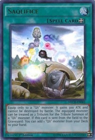 Saqlifice The New Challengers Yu-Gi-Oh! card