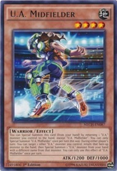 UA Midfielder The New Challengers Yu-Gi-Oh! card
