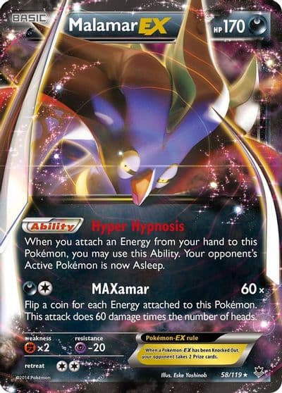 Malamar EX XY - Phantom Forces Pokemon card