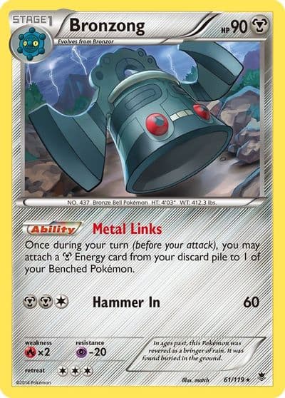 Bronzong XY - Phantom Forces Pokemon card