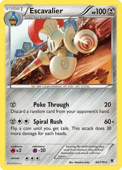 Escavalier XY - Phantom Forces Pokemon card