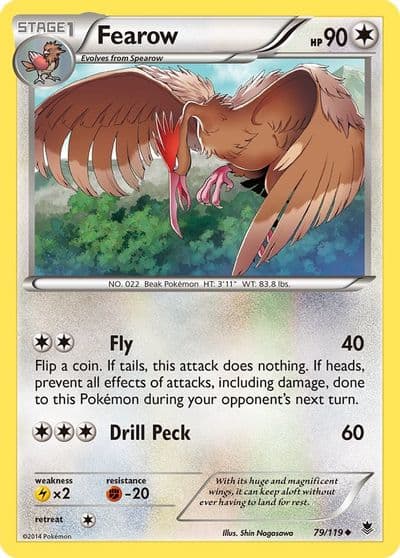 Fearow XY - Phantom Forces Pokemon card