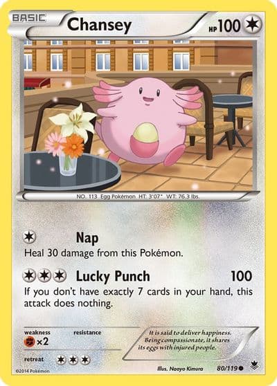 Chansey XY - Phantom Forces Pokemon card