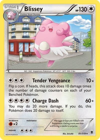 Blissey XY - Phantom Forces Pokemon card