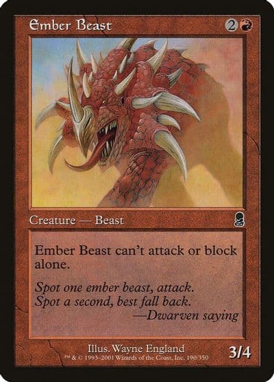 Ember Beast Odyssey Magic card