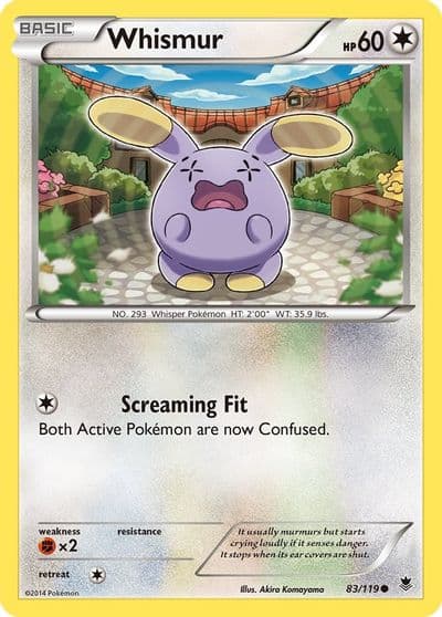 Whismur XY - Phantom Forces Pokemon card