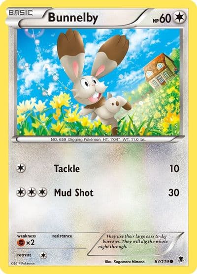 Bunnelby XY - Phantom Forces Pokemon card