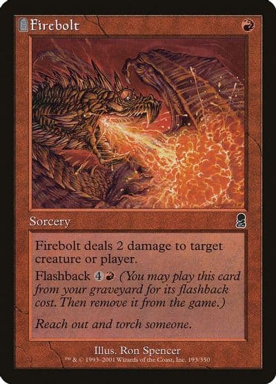 Firebolt Odyssey Magic card