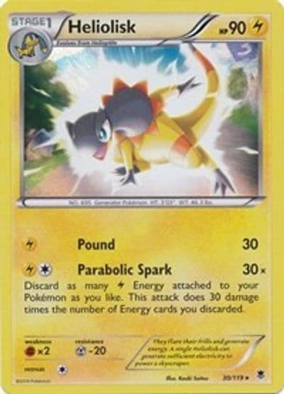 Heliolisk (XY Phantom Forces) Deck Exclusives Pokemon card
