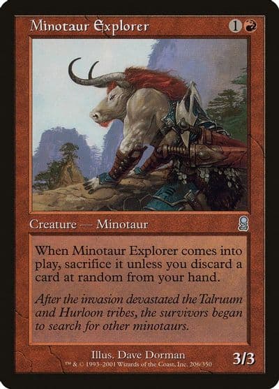 Minotaur Explorer Odyssey Magic card