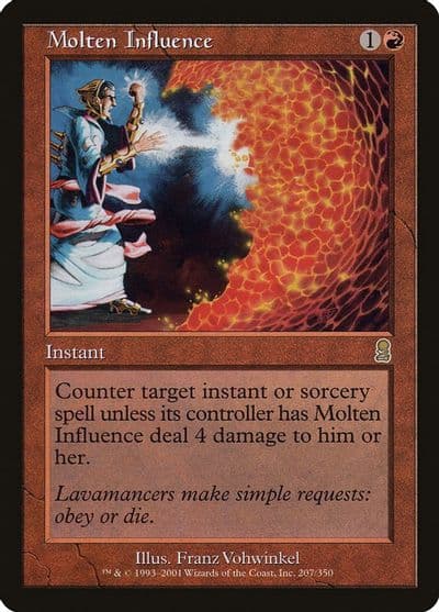 Molten Influence Odyssey Magic card